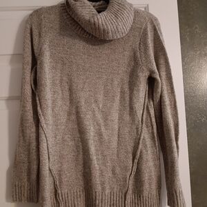 Karen Scott Women's Cowl Neck Sweater - Light Brown And Cream Mix